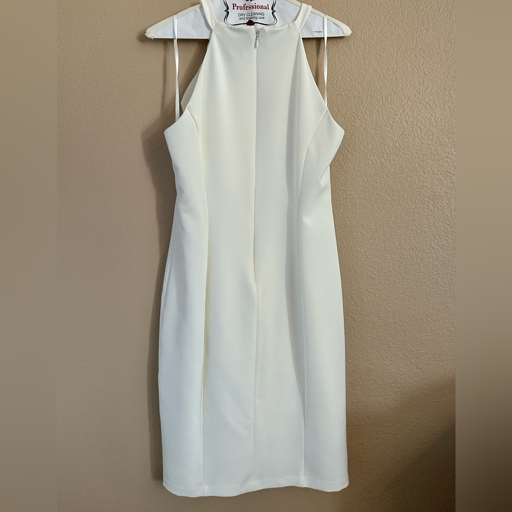 Vince Camuto Elegant Cocktail Dress Ivory size 12 - Picture 3 of 5